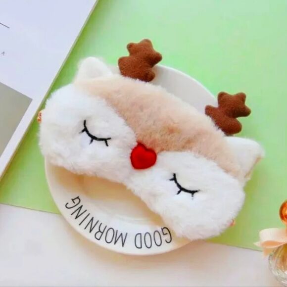 NEW Reindeer Sleep Mask - Picture 1 of 4
